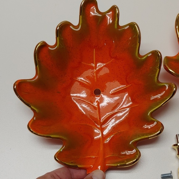 California Pottery Double Tiered Leaf Tray!! - Picture 5 of 8